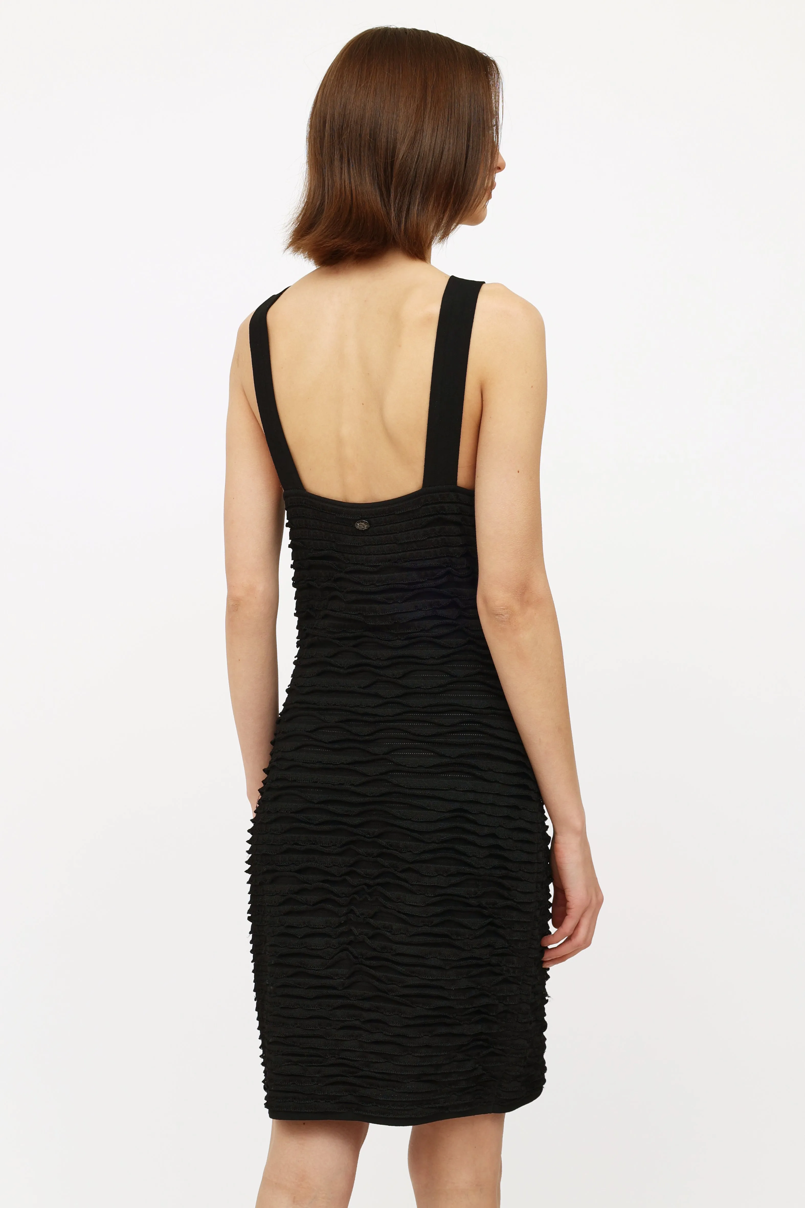 2011 Ruffle Sleeveless Dress
