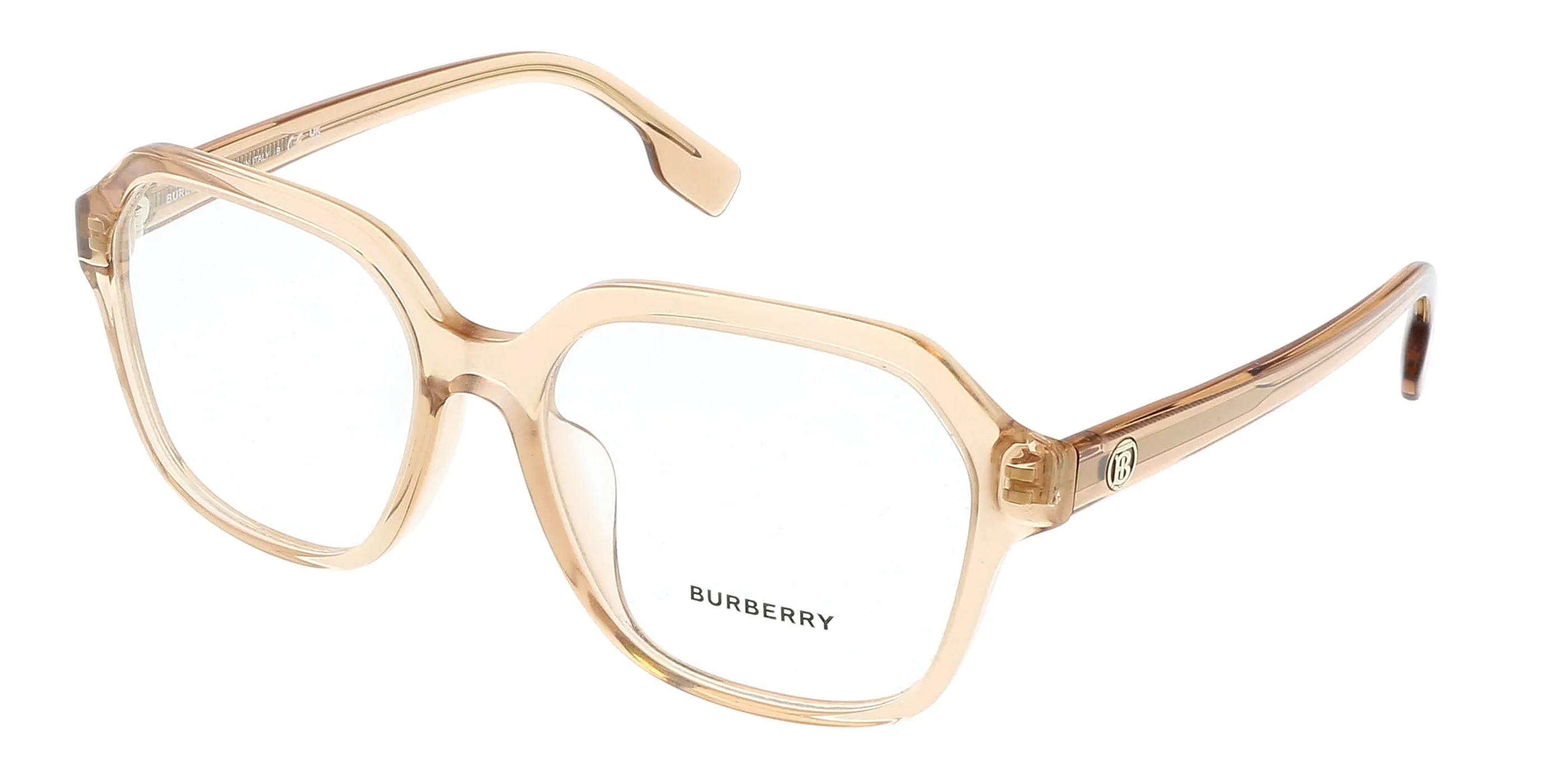 Burberry 0BE2358F 3358 Isabella Square Full Rim Transparent Peach Optical Frames