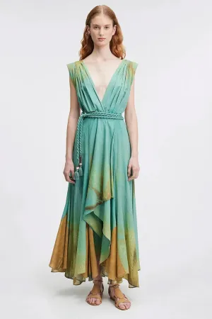 Byllos Dress - Rainfall Bamboo Green