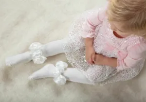 Caramelo Ruffle Ribbon Tights 044917