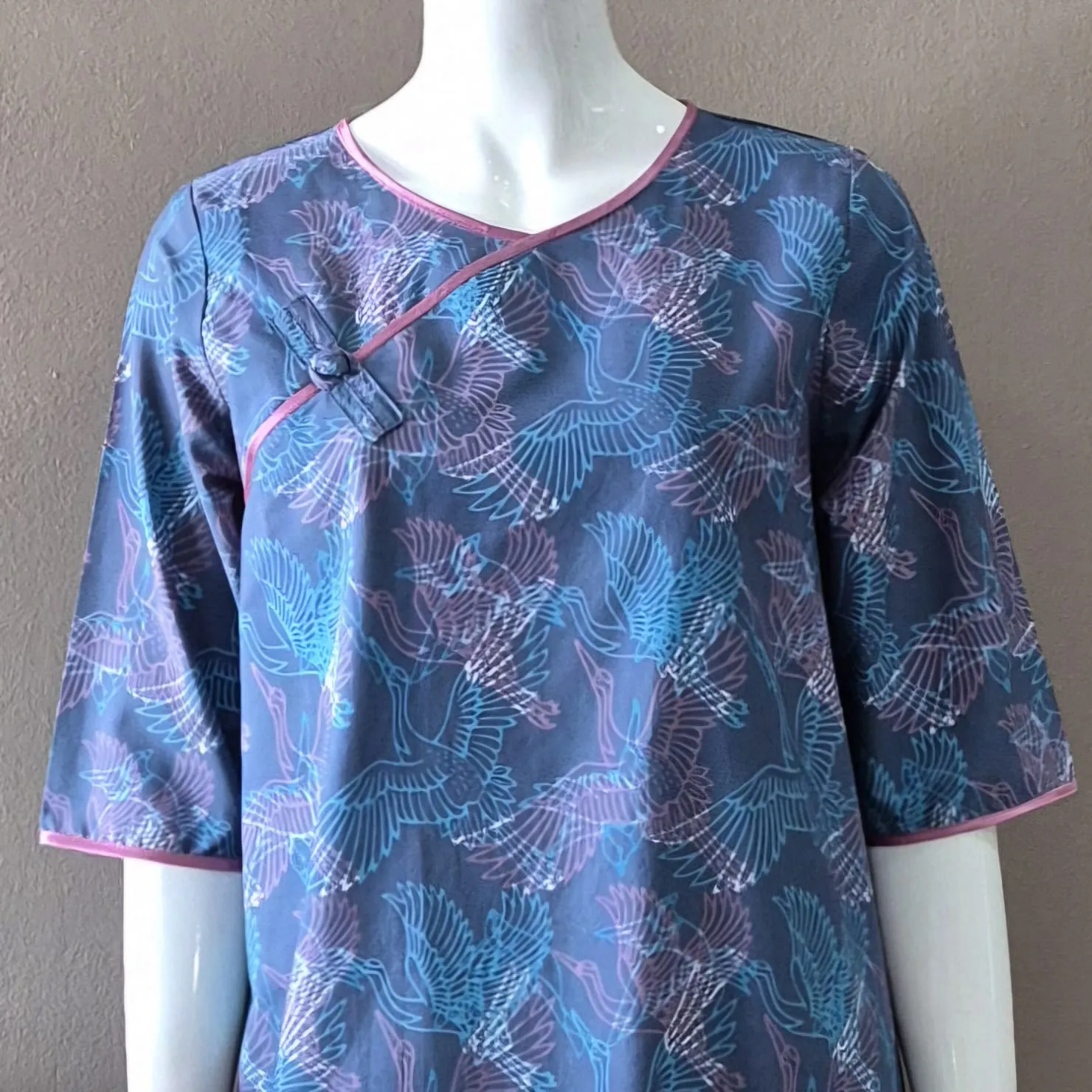 Classic Pankou 3/4 SleeveDress - S