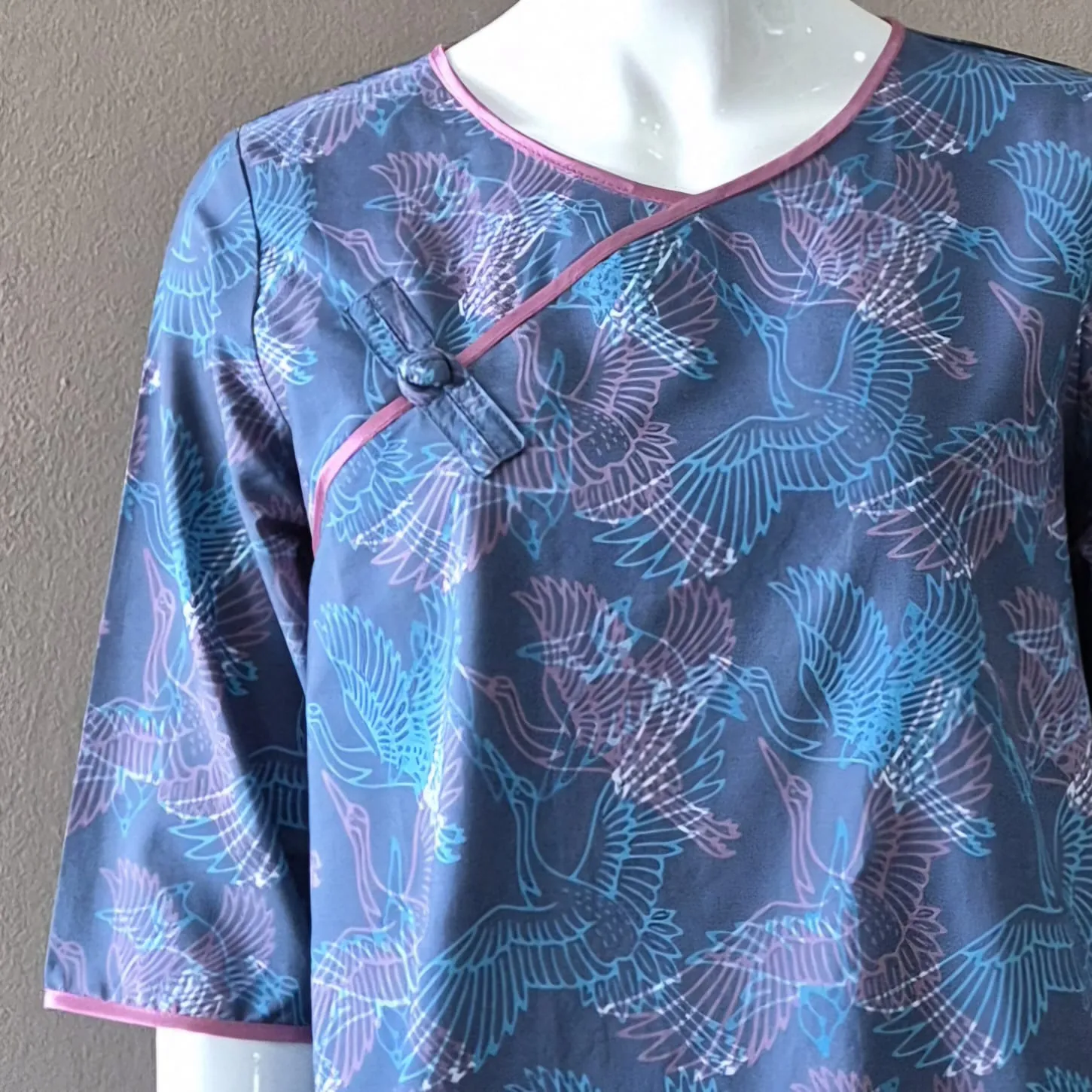 Classic Pankou 3/4 SleeveDress - S