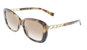 Coach 0HC8286 559013 Pink Tortoise Square  Full Rim Sunglasses