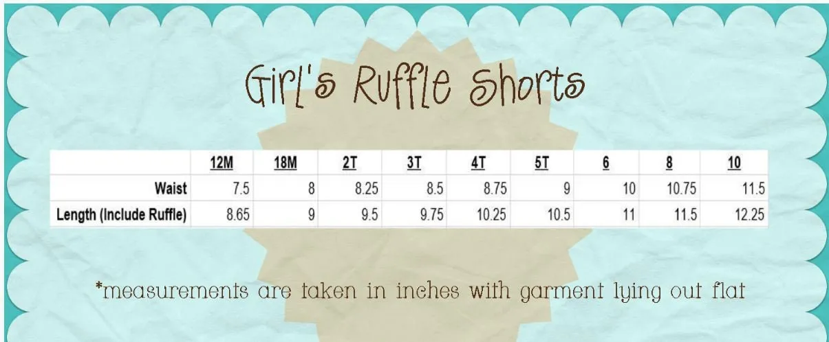 Custom Embroidered, Personalized Flower Sketch Ruffle Shirt and Pink Seersucker Gingham Short Set