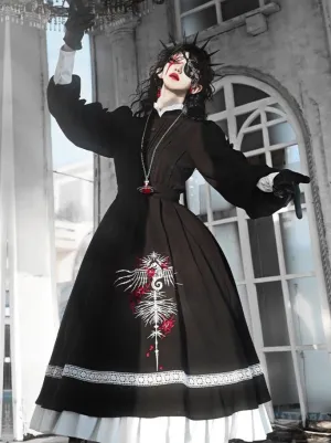 Design Ruffle Gothic Dress Original Big With Poozi