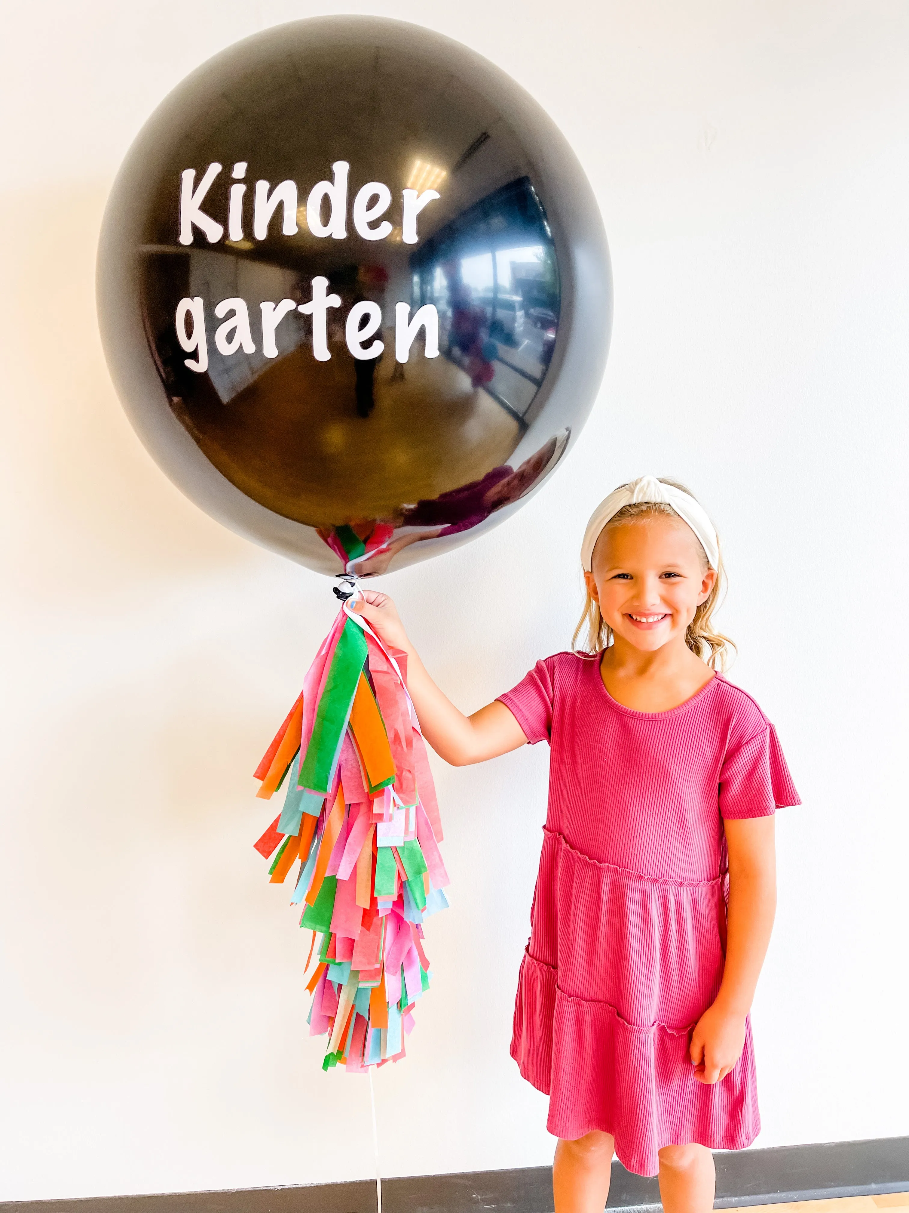 First Day of School/Grade Level Jumbo Balloon with Tassel Tail DIY Kit