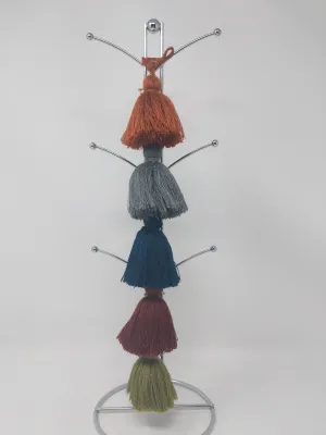 FIVE TIER TASSEL BURNT ORANGE