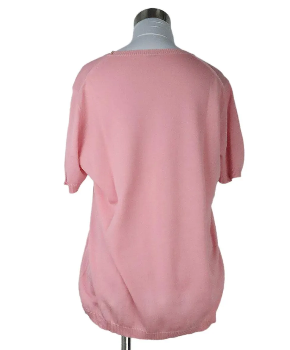 Malo Pink Shortsleeve Cotton Crewneck sz 12