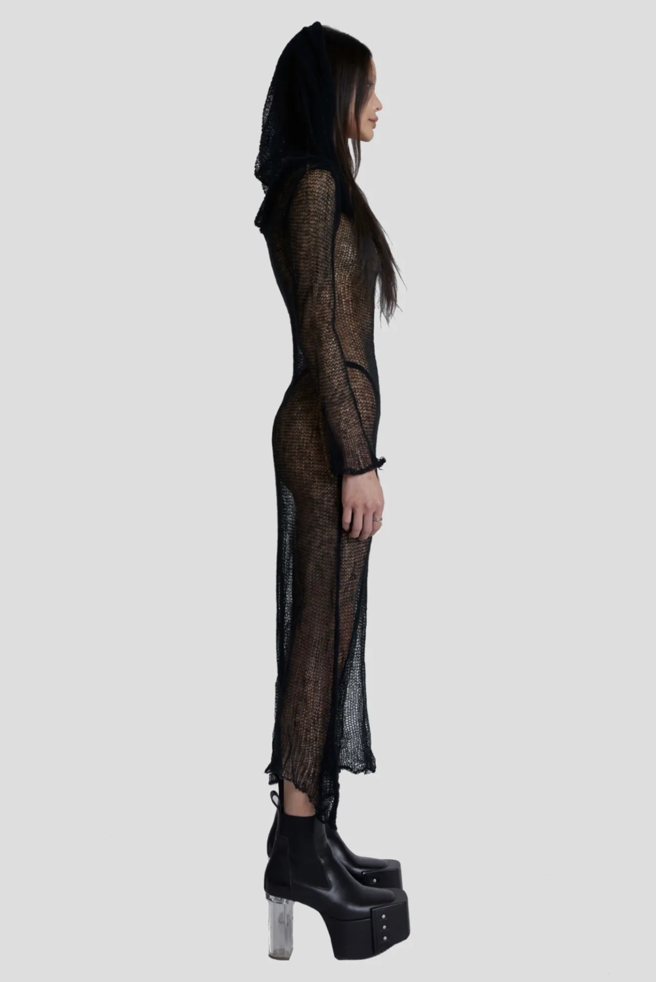 NOIR WRAITH KNIT DRESS