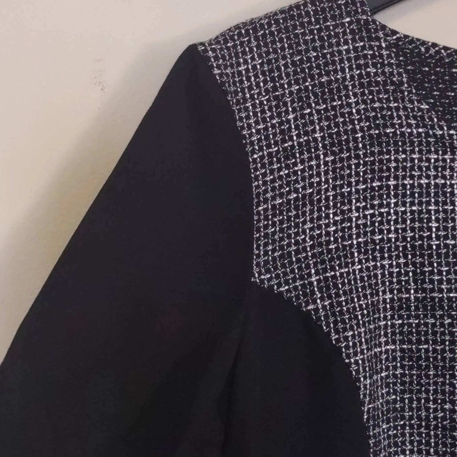 Romeo & Juliet Couture Contrast Dress Large Black White