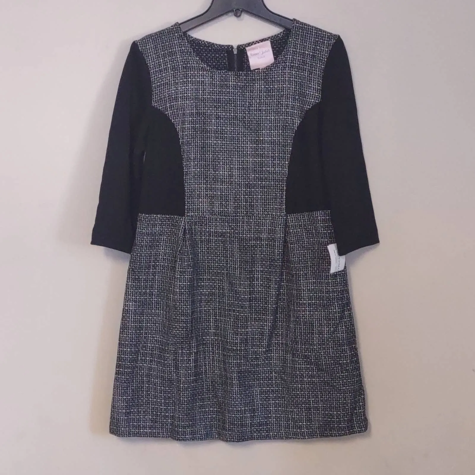 Romeo & Juliet Couture Contrast Dress Large Black White